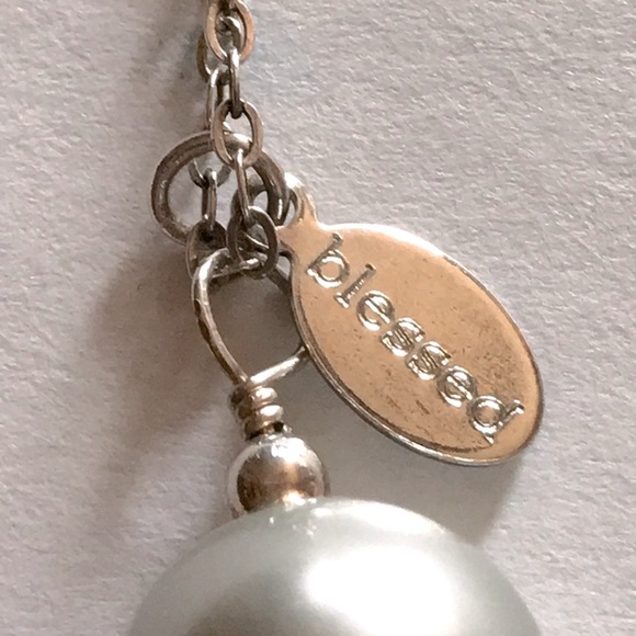 Sterling Silver Blessed Pearl Necklace - Picture 2 of 5